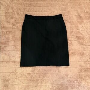 Isaac Mizrahi Black Pinstripe Pencil Skirt